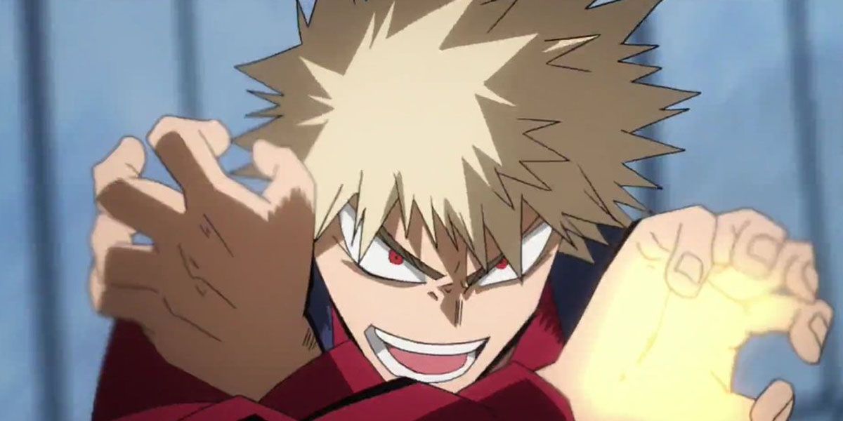 MHA Bakugo about to use his quirk