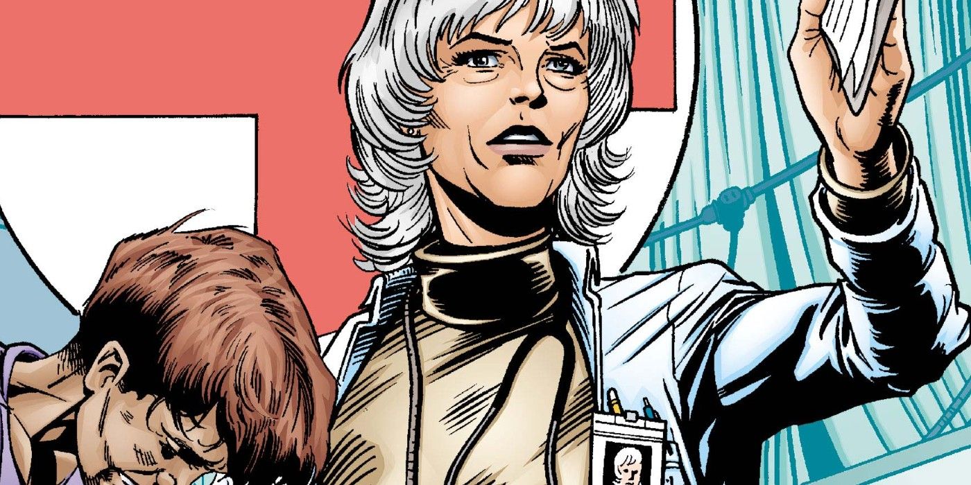 Dra. Leslie Thompkins ajuda uma mulher ferida na DC Comics