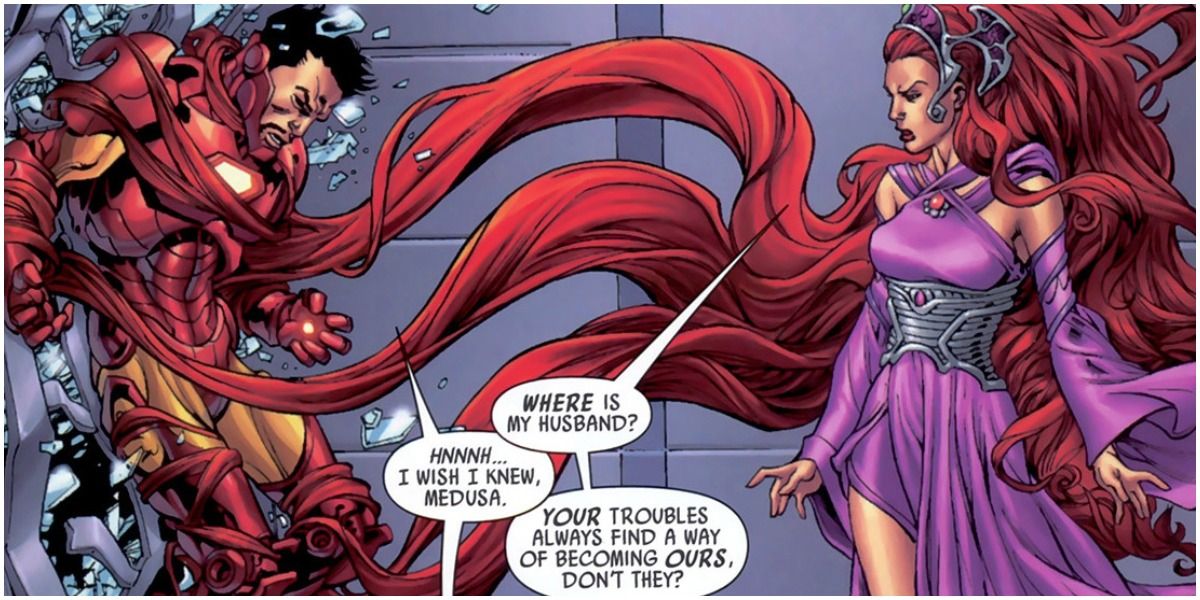 Marvel medusa attacks iron man