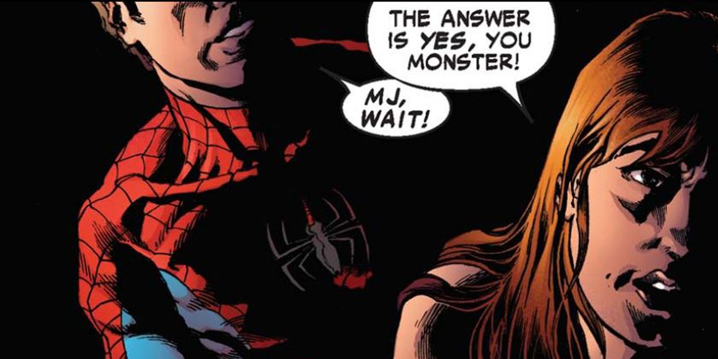 Mary Jane and Spider-Man give up on their marriage in Marvel Comics' One Day More