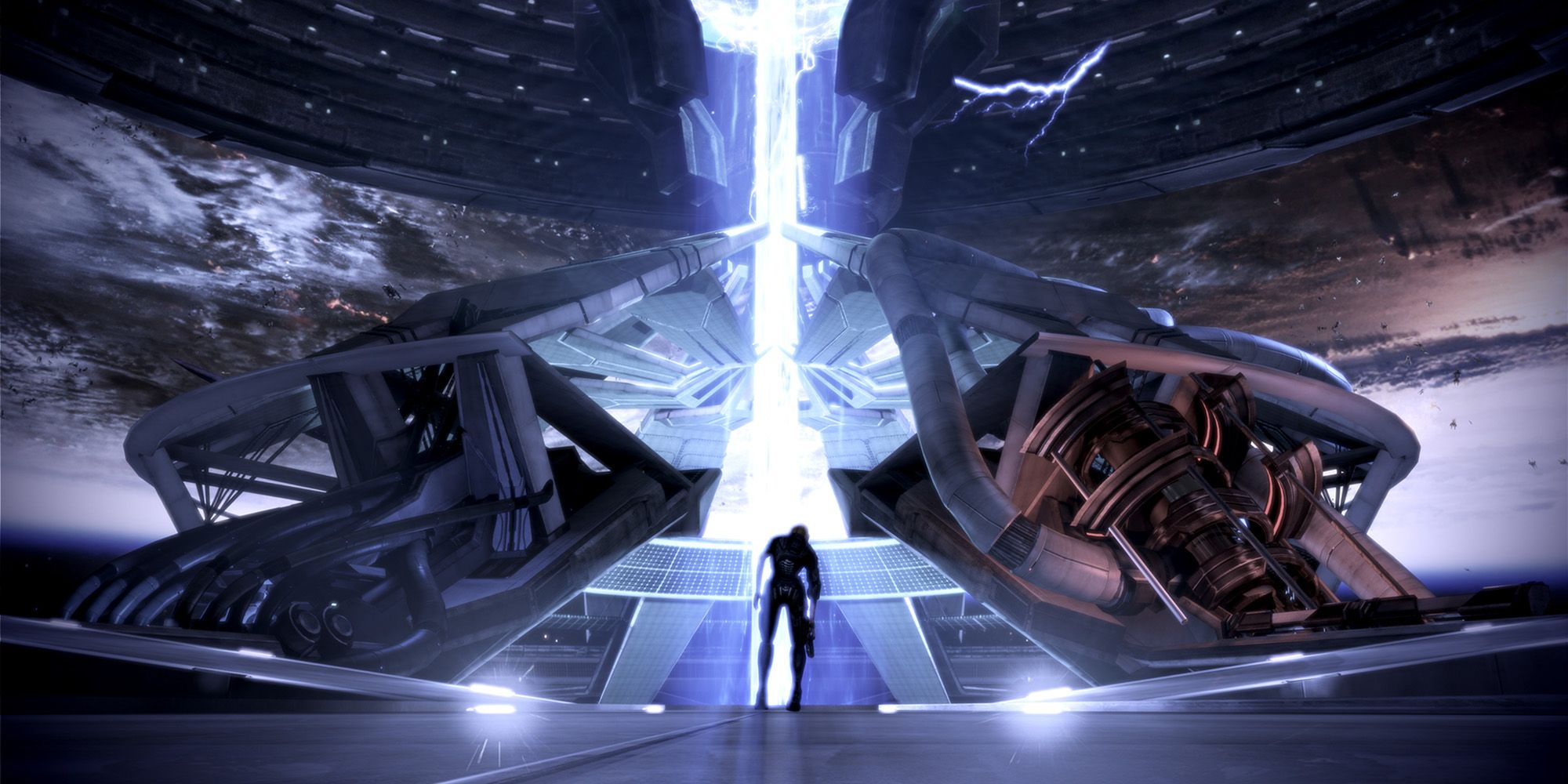 an image of the mass effect ending
