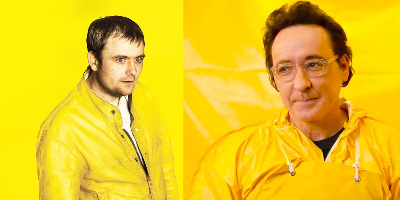 Neil Maskell and John Cusack wearing yellow