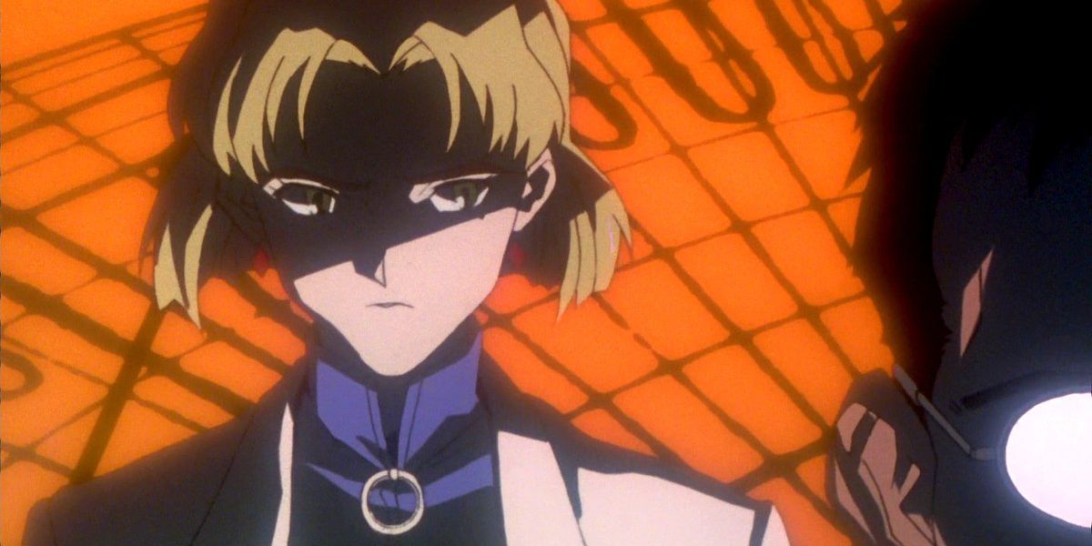 Anime Neon Genesis Evangelion Ritsuko Skeptical Of Gendo