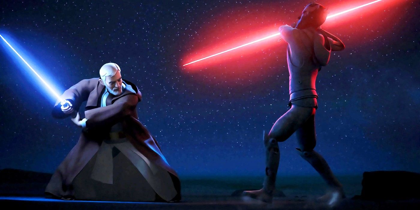 Obi-Wan vs. Maul on Star Wars Rebels