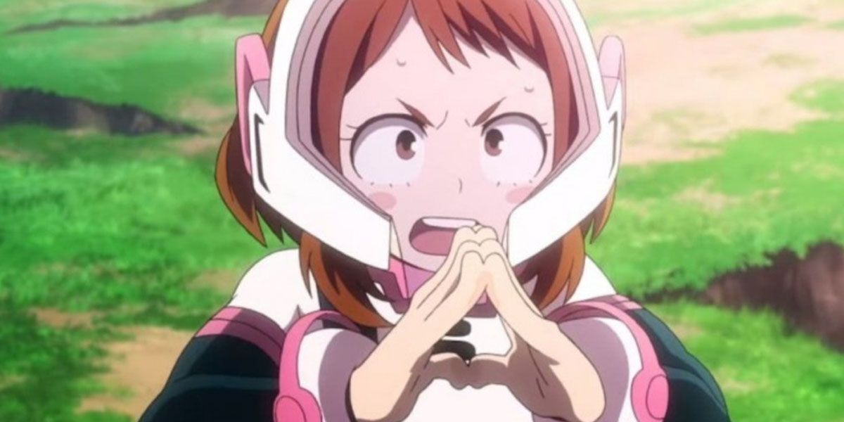 Ochaco using her quirk During A Mission In My Hero Academia