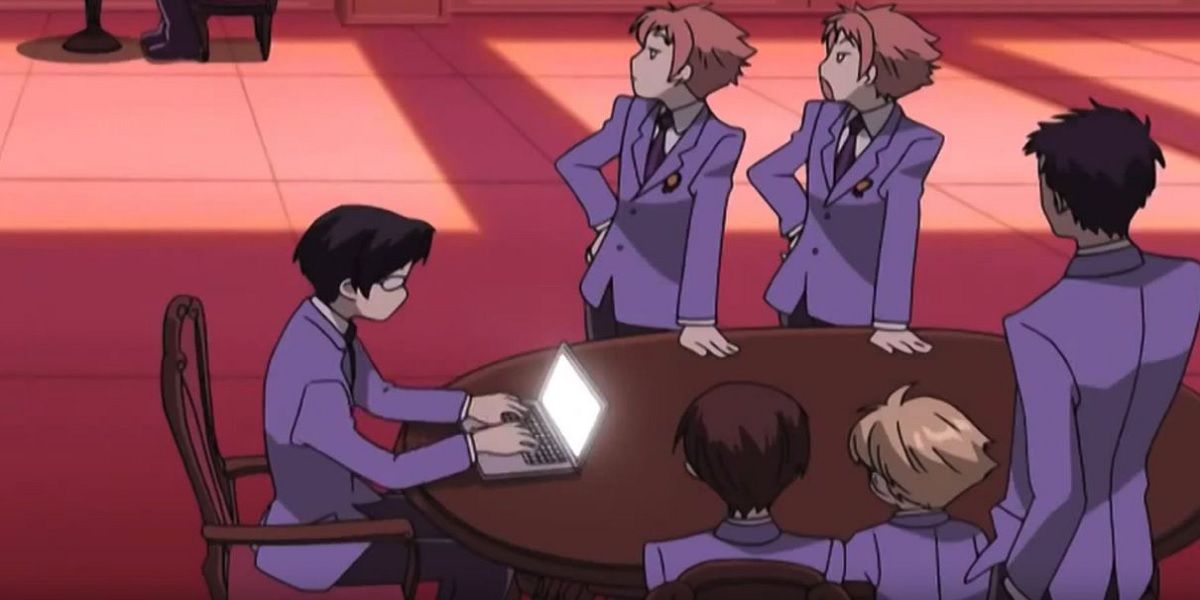 host club gathered together ouran