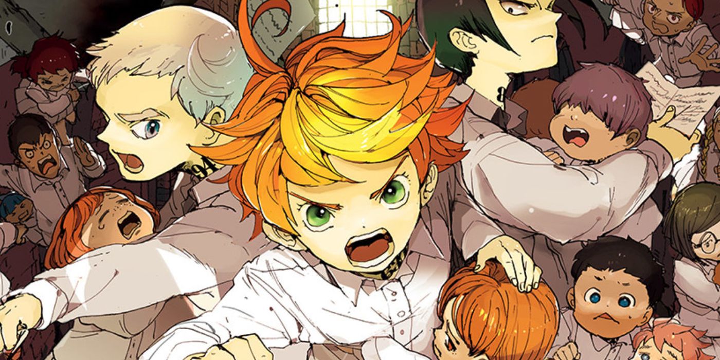 Cover Art For The Promised Neverland, All The Grace Field Kids Freaking Out
