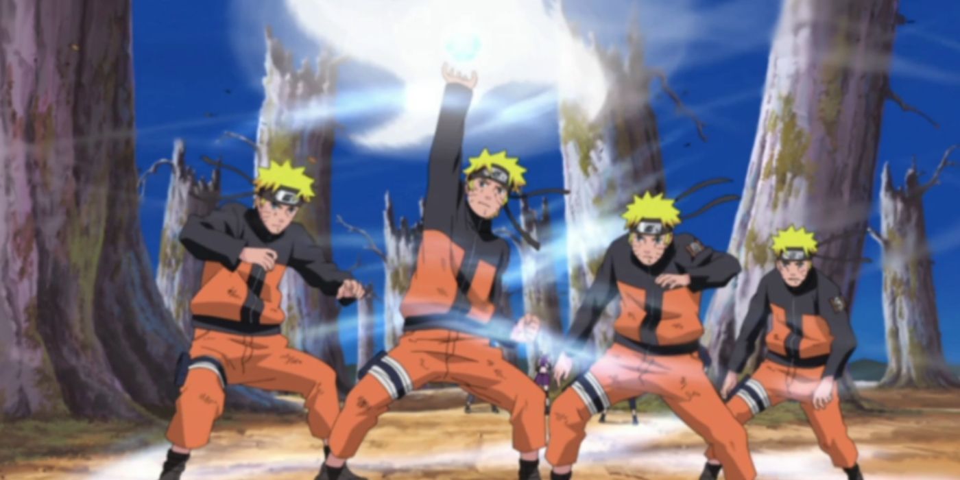Naruto Jutsu rasenshuriken shadow clones