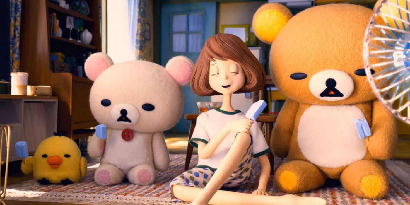 Rilakkuma Plush Doll Stuffed Toy Chairoikoguma Starry Night Anime
