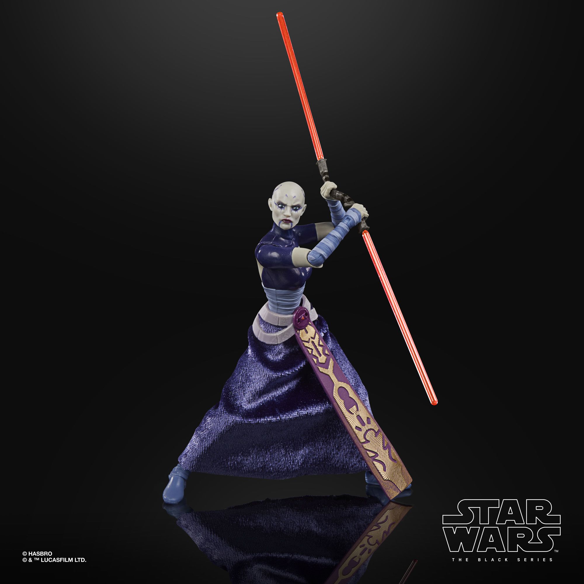 Action Figure Star Wars Clone Wars Black Series Asajj Ventress Neuf Hasbro 