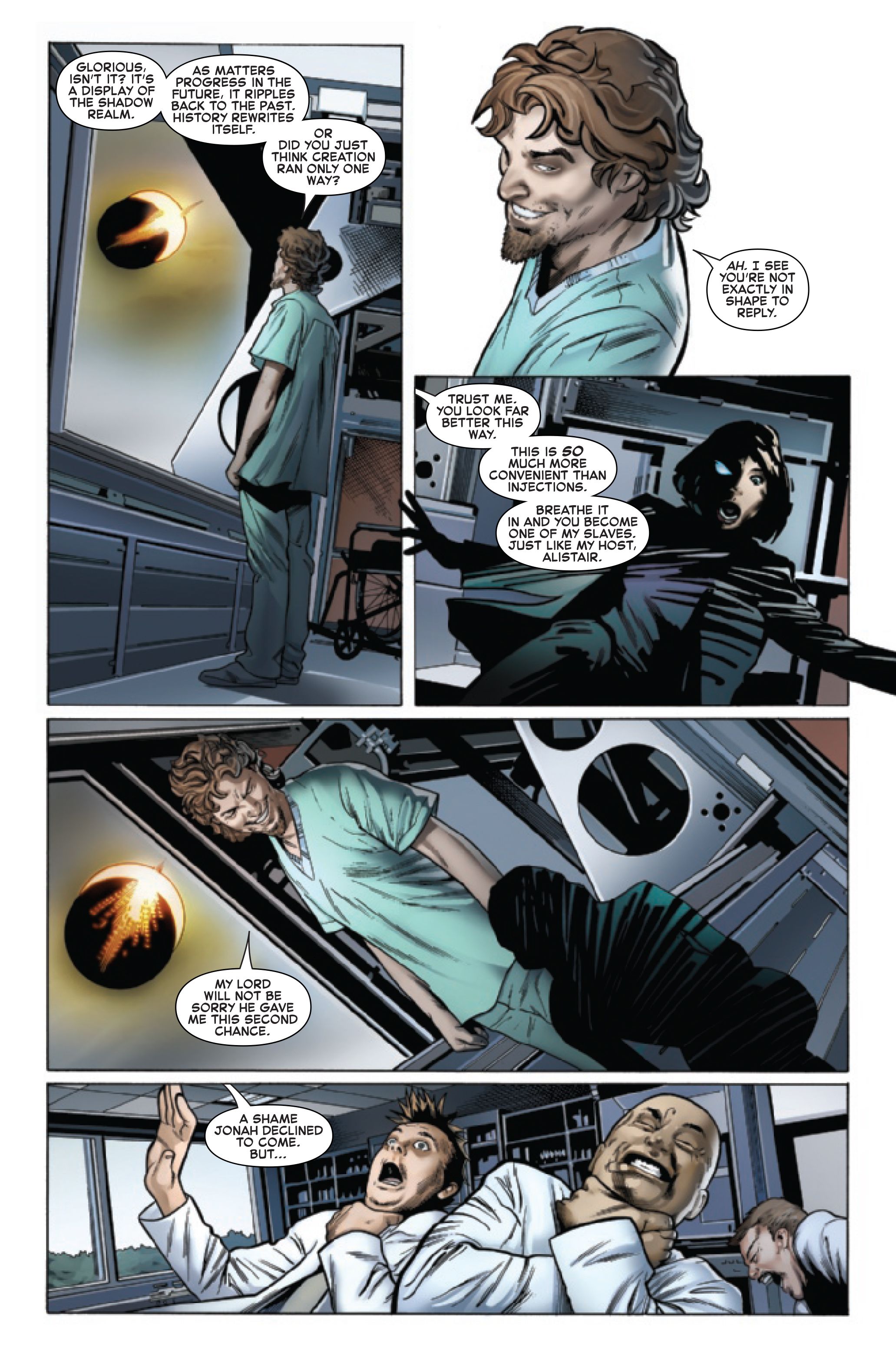 Symbiote Spider-Man: King in Black #1 by Peter David, Greg Land, Jay Leisten, Frank D'Armata and VC's Joe Sabino page 4