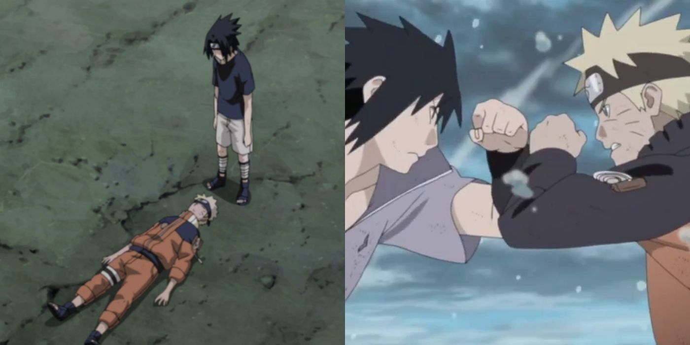 Naruto &amp; Sasuke First And Final Fight