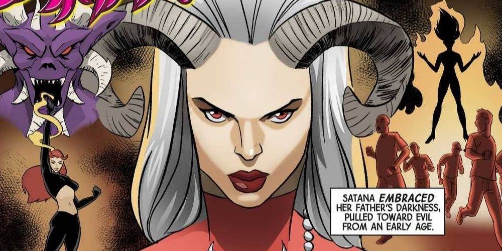 Satana Hellstrom envisions demons and hellfire in Marvel Comics