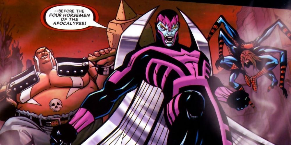 Spider-Man Archangel Famine Horsemen of Apocalypse X-Men