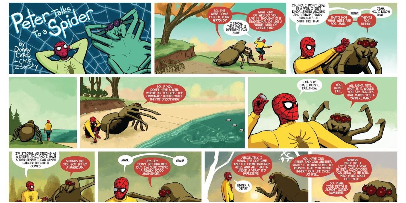Spider-Man Talks To Spiders in Marvel Comics