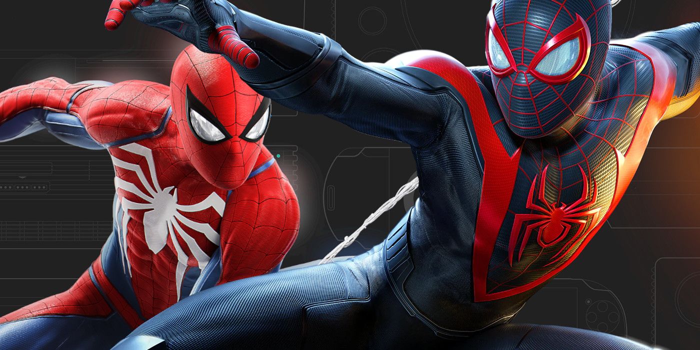 Miles Morales and Peter Parker from Insomniac's Spider-Man together