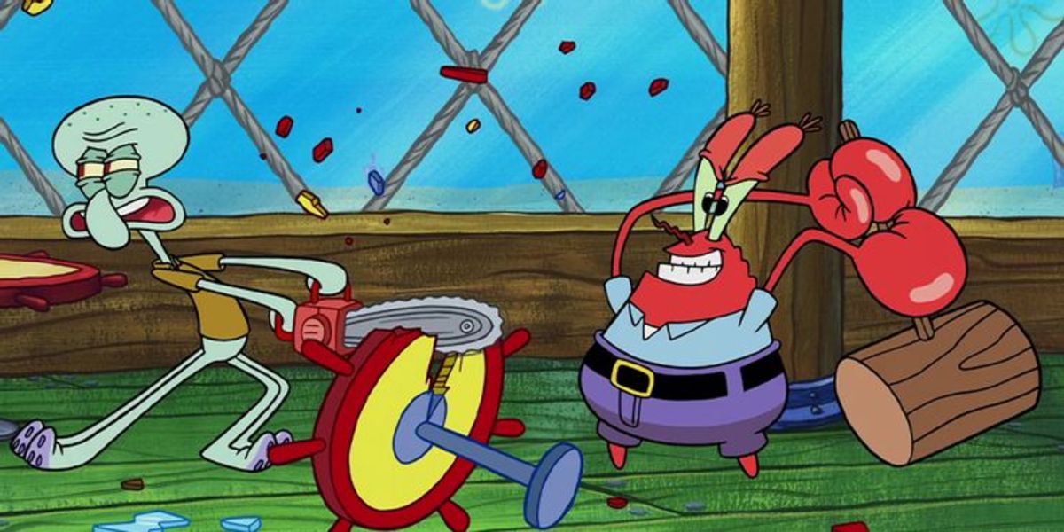 Spongebob - Mr. Krabs tries killing Squidward