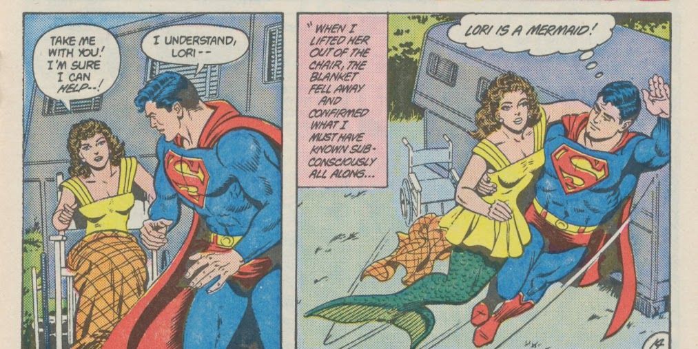 DC Superman Secret Years Clark With Lori Mermaid