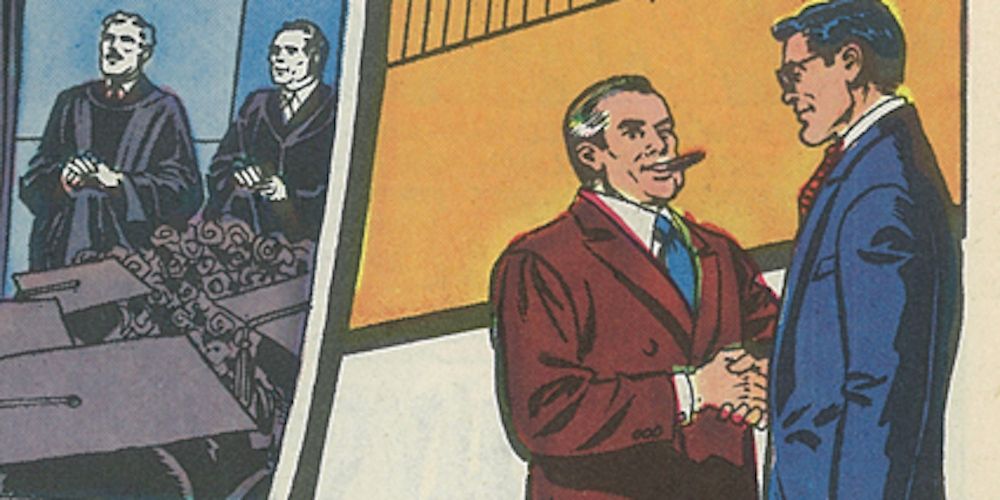 DC Superman Secret Years Perry White Shakes Clark's Hand Interview