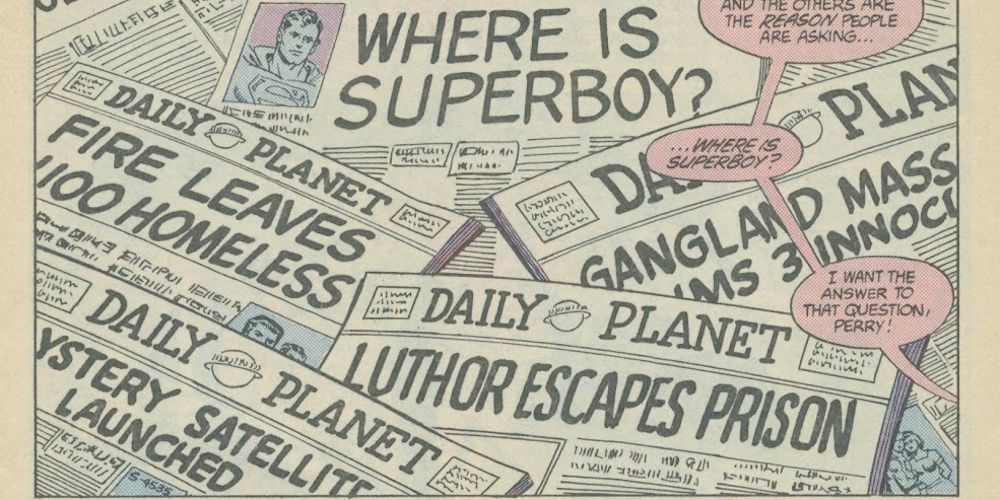 DC Superman Secret Years Superboy Luthor Headlines