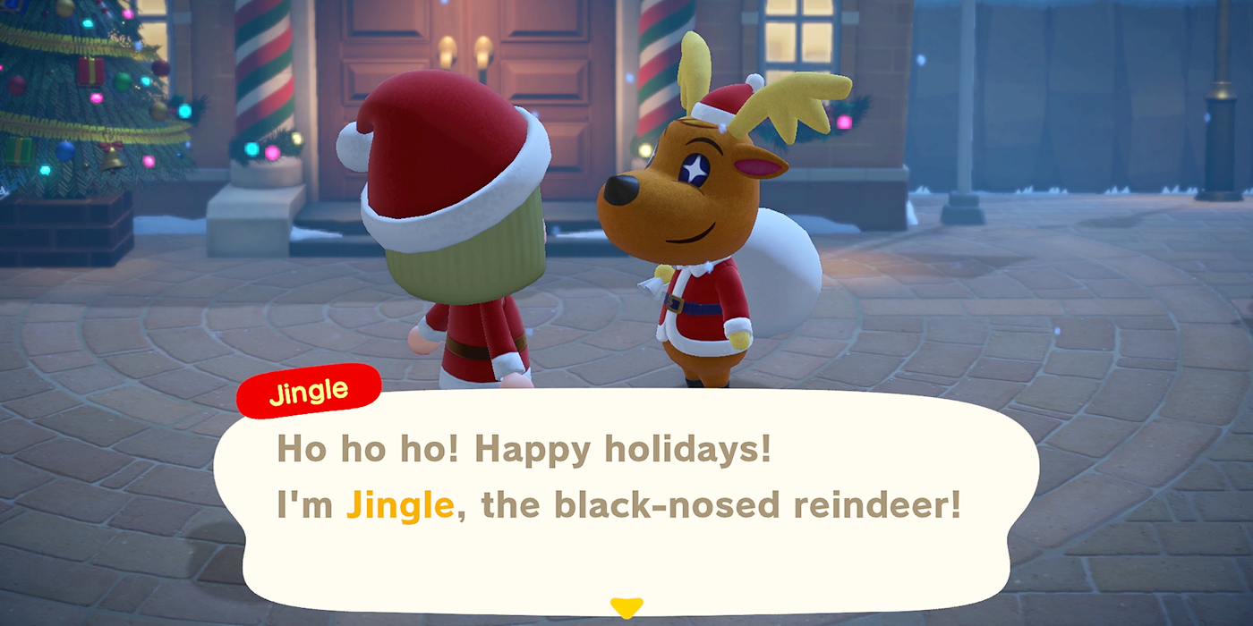 Jingle arrives for Toy Day in Animal Crossing: New Horizons
