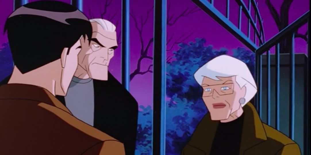 Terry, Bruce and Commissioner Barbara Gordon in Batman Beyond