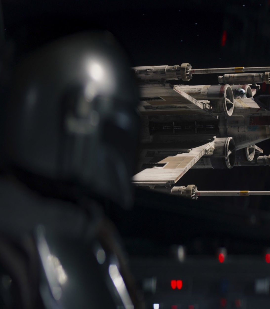 The Mandalorian and an X-Wing from The Passenger