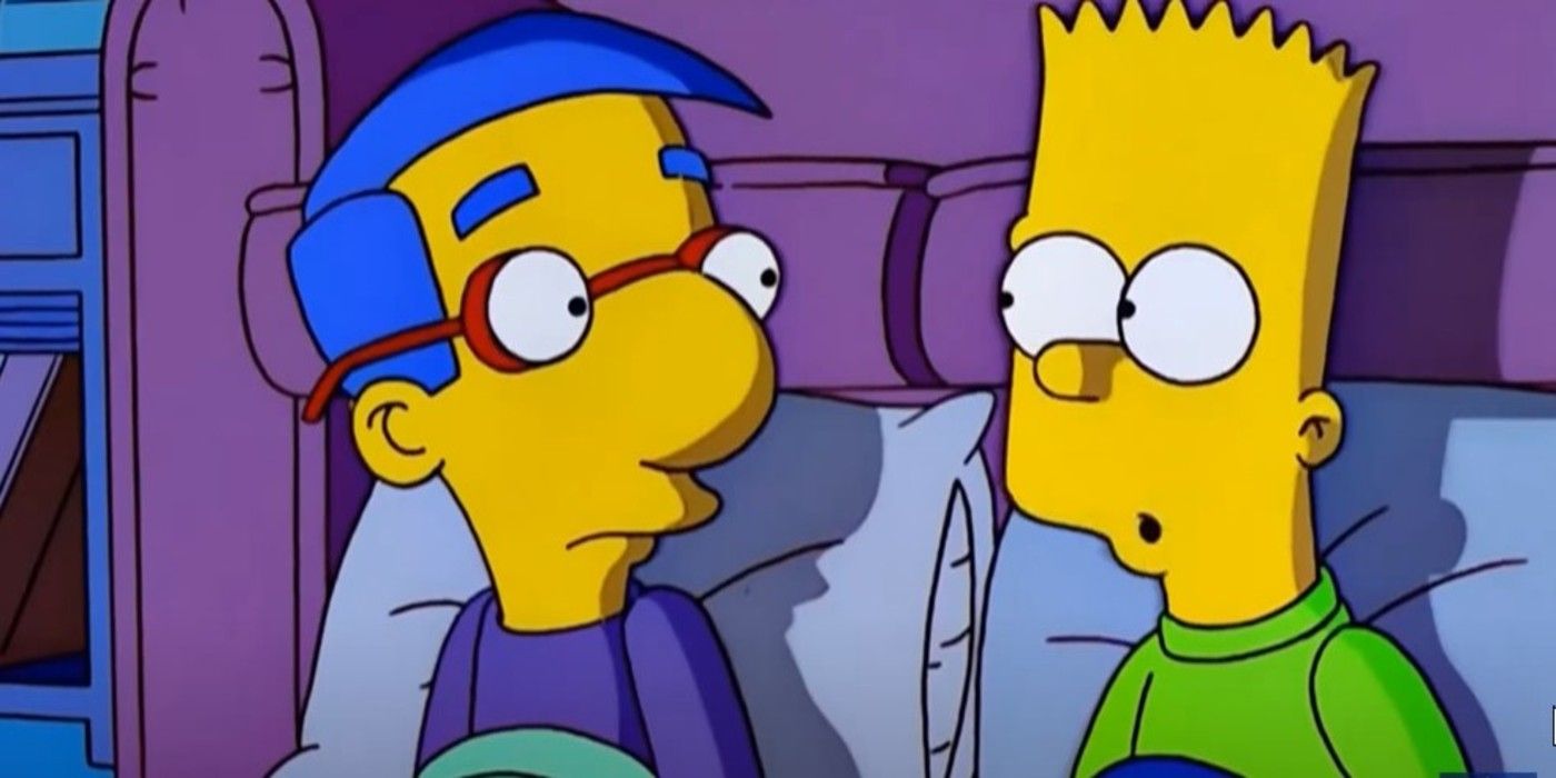 The Simpsons - Bart and Milhouse watch a movie