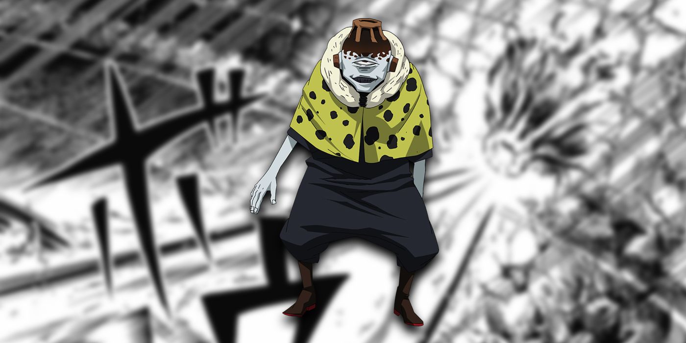 Jujutsu Kaisen: Jogo's Anime Design And A Frame Of Them Using Their Powers