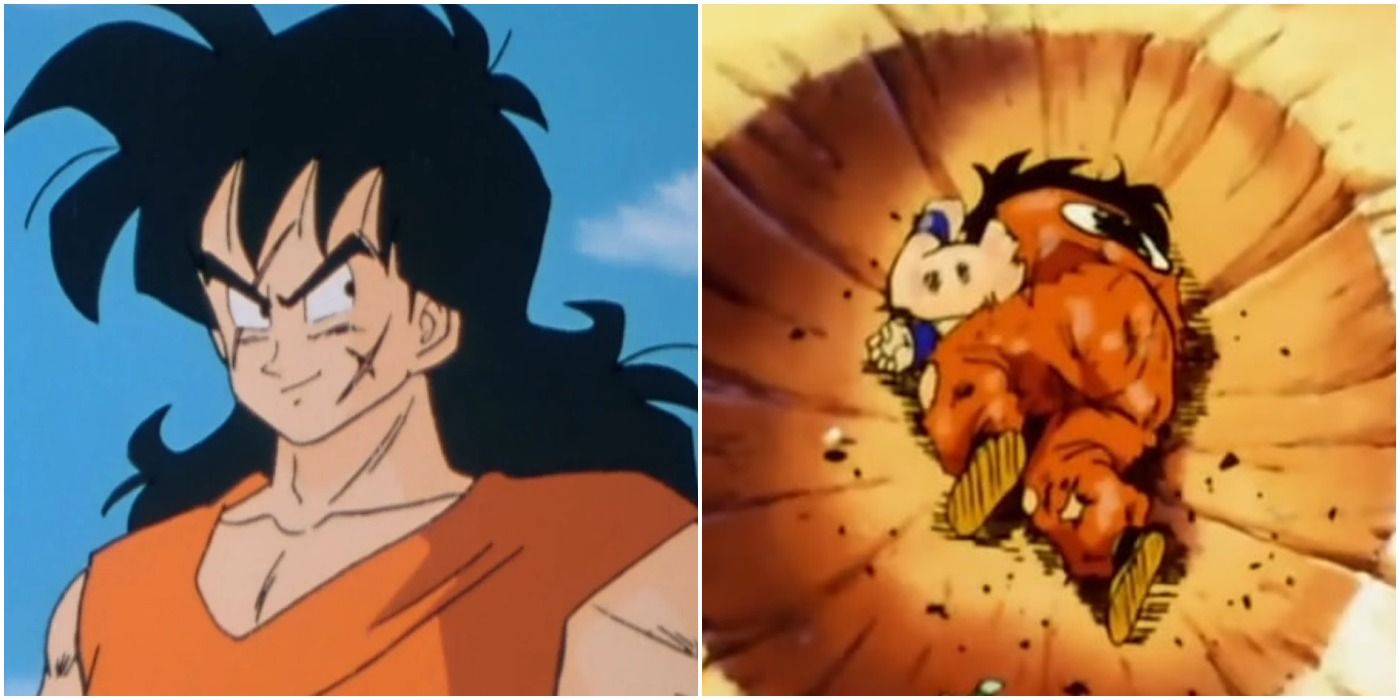 Yamcha from Dragon Ball Z while alive and also dead during the Saiyan Saga