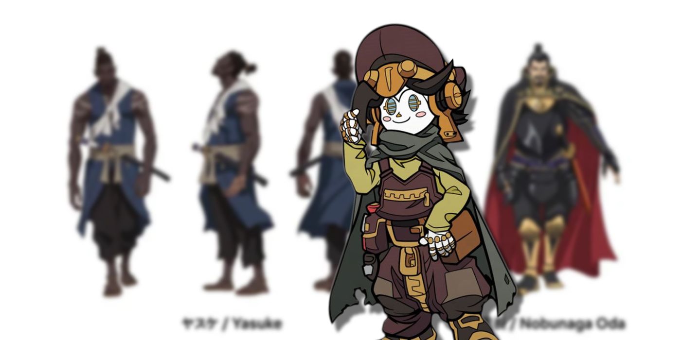 What Little Concept Art Has Been Released For Yasuke, Contrasted With LeSean's Other Character Designs In Cannon Busters