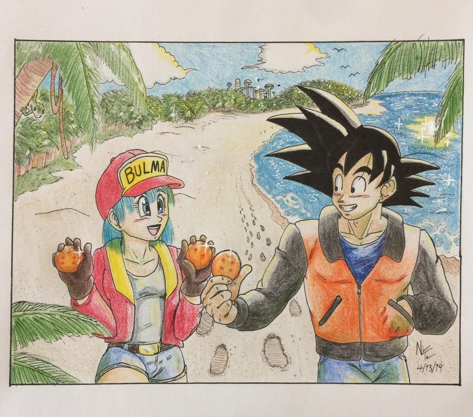 Dragon Ball: 10 Fan Art Pictures Of Goku & Bulma That Are Totally Romantic