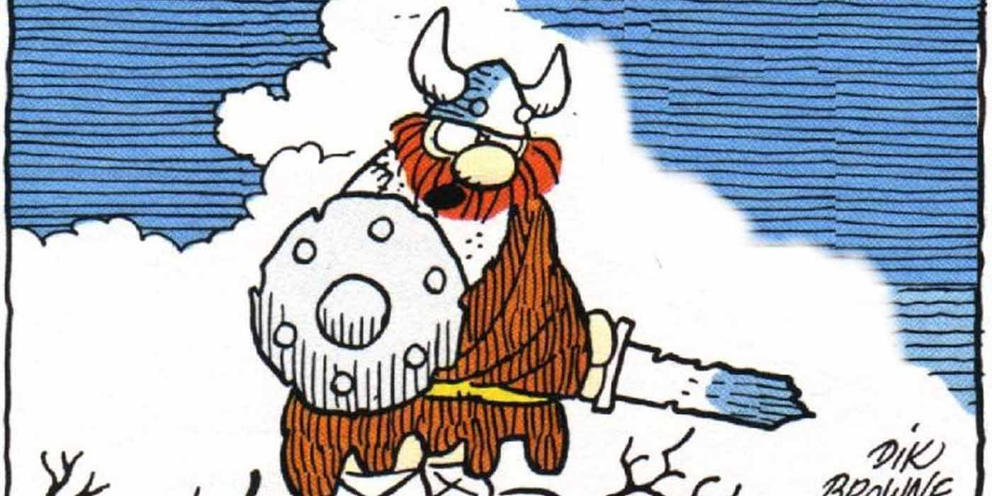 Hagar the Horrible in a color comic strip