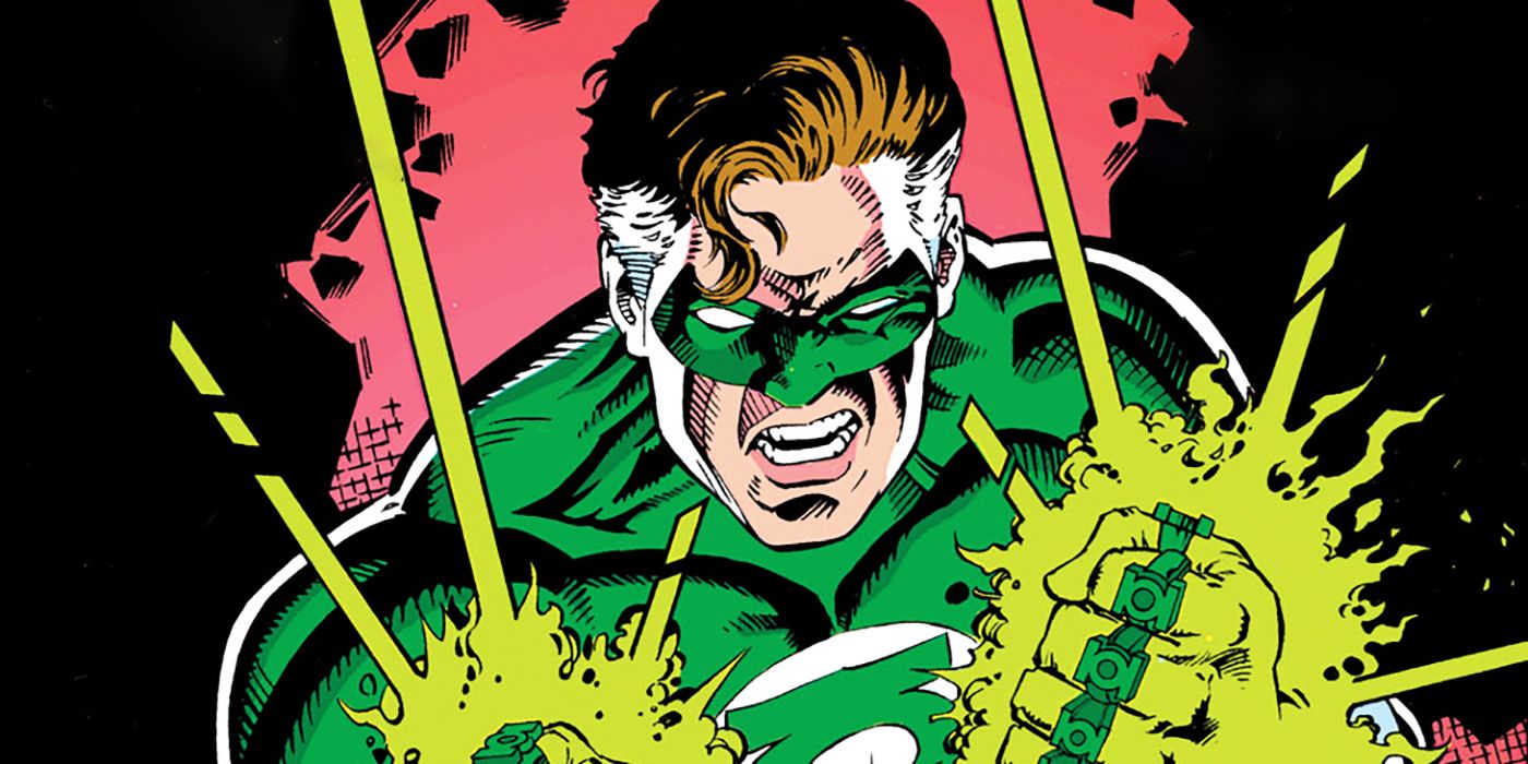 Hal Jordan wearing many rings in DC Comics
