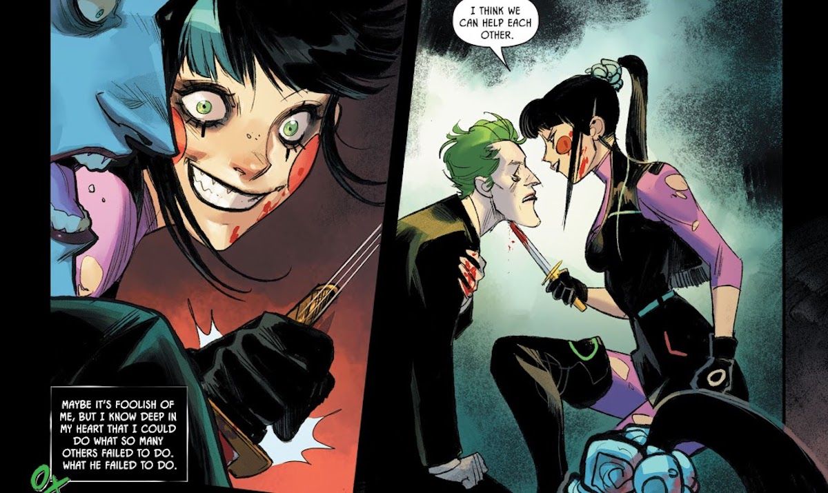 Punchline Recreates a Classic Harley Quinn and Joker Moment