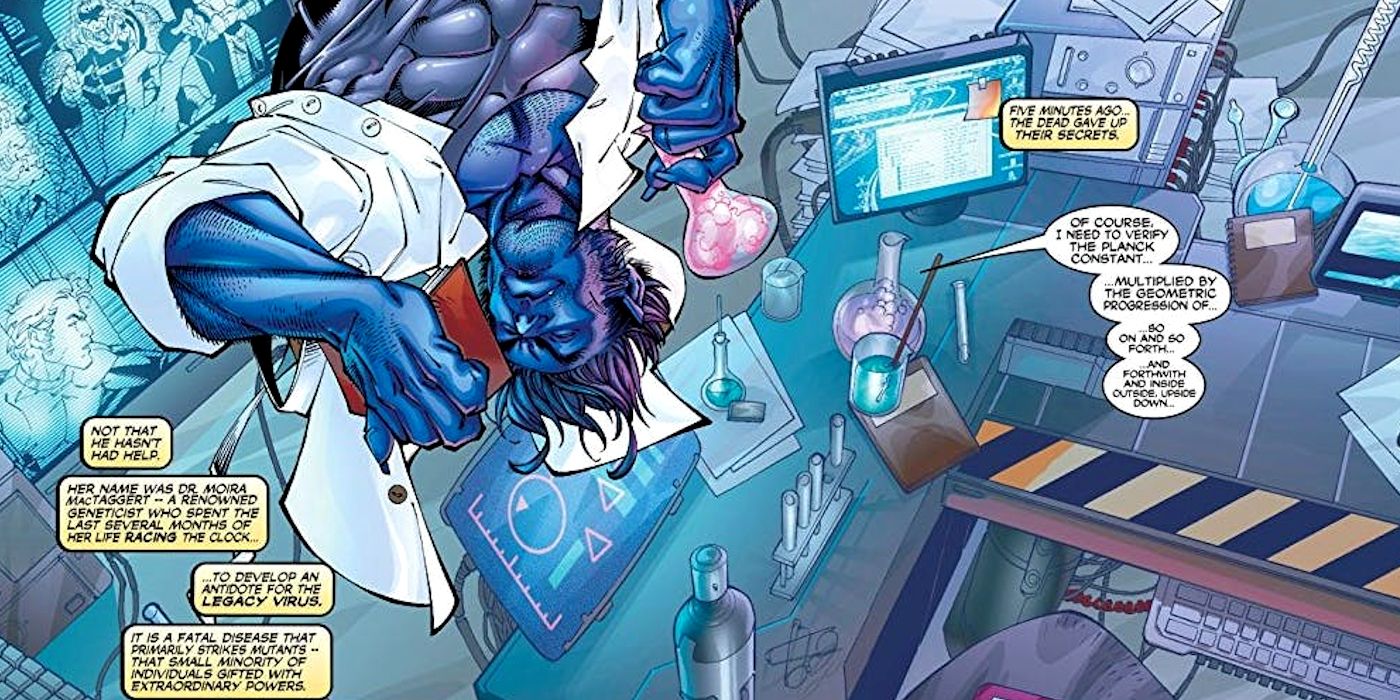 Marvel Comics - Beast works to cure the legacy virus.