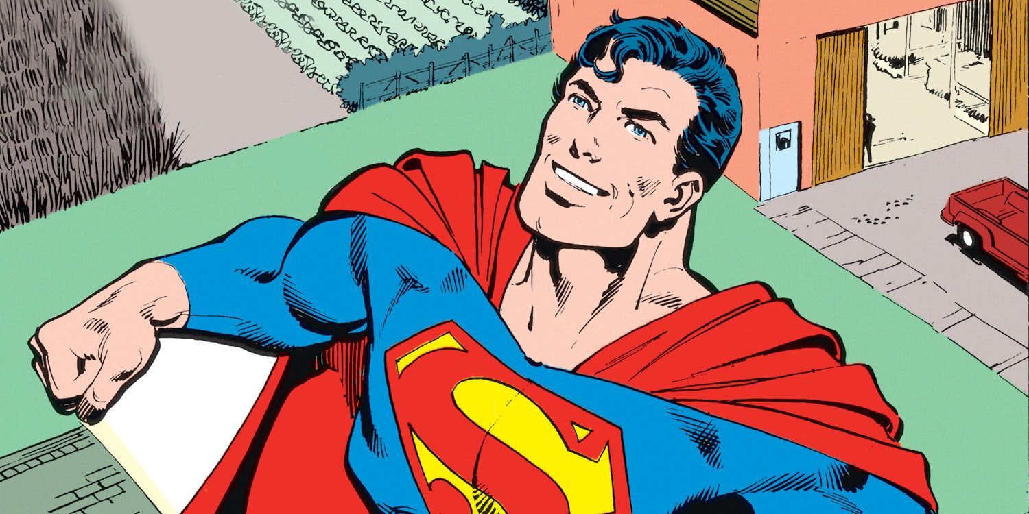 Superman smiling in DC Comics' Man of Steel