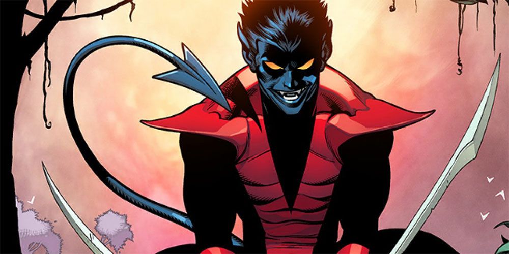 nightcrawler with a sword by Mark Bagley