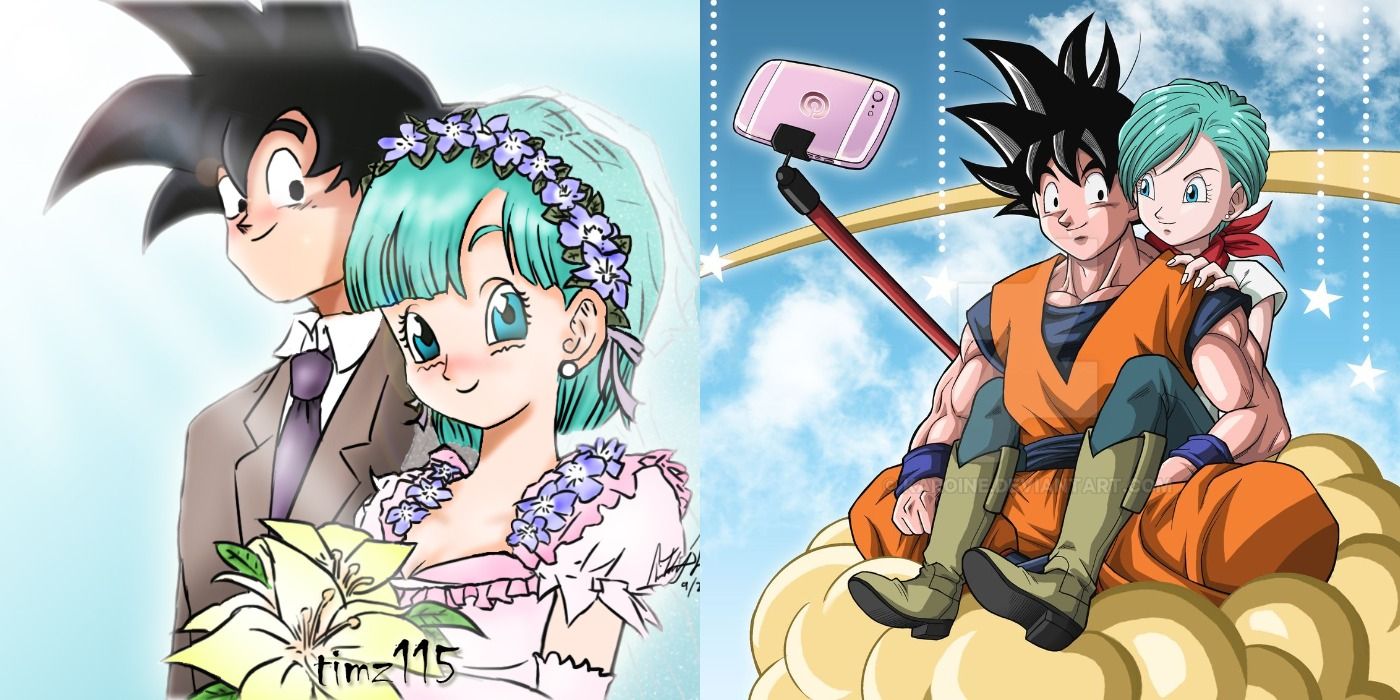 Dragon Ball: 10 Fan Art Pictures Of Goku & Bulma That Are Totally Romantic