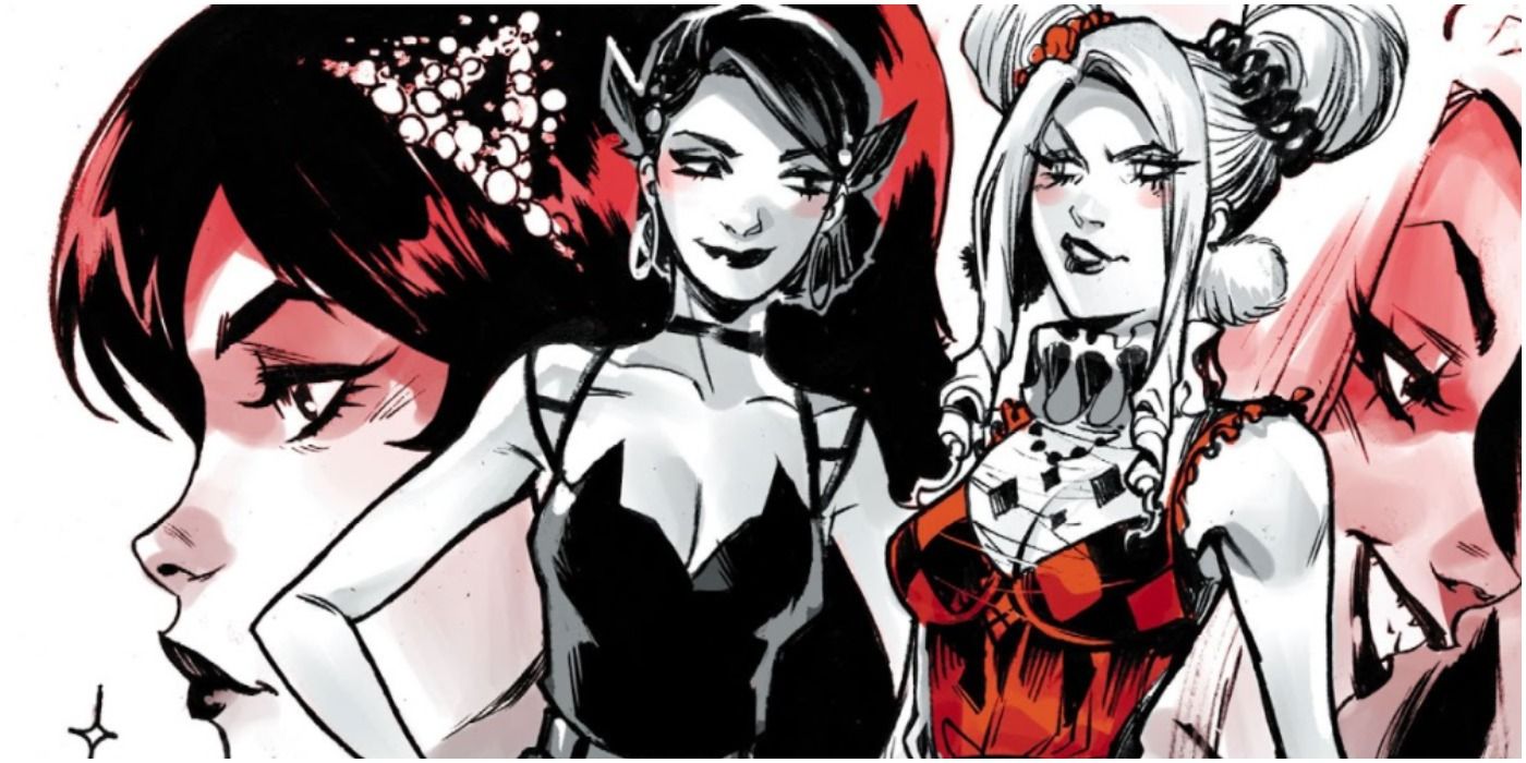 Panel of Catwoman and Harley ready for fashion week