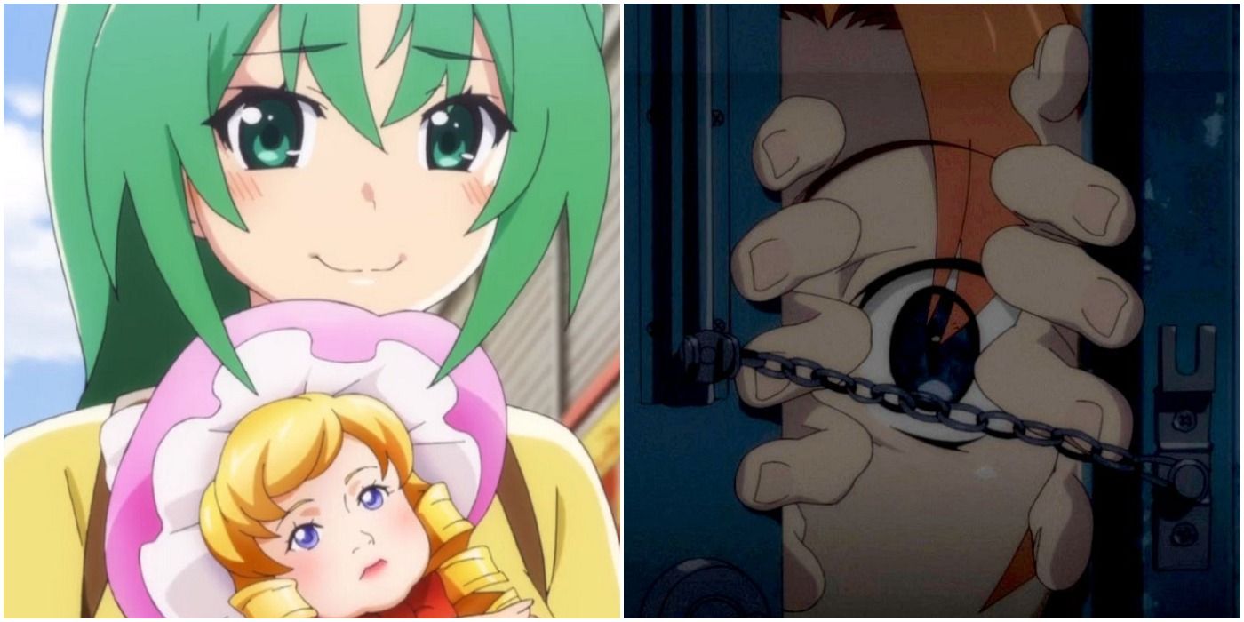 Higurashi no naku koro ni 2020 vs. 2006 anime - creepy Rika scene  -comparision animation 