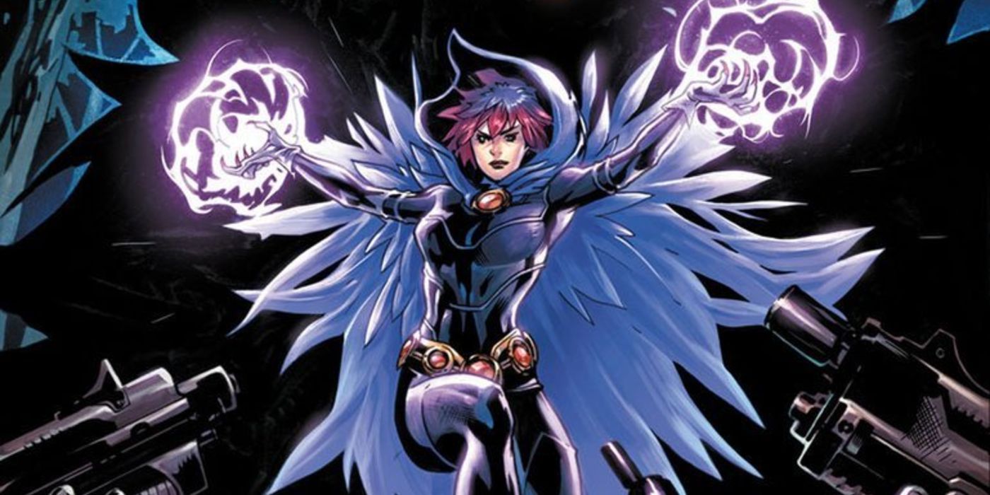 Raven from DC Comics using her powers