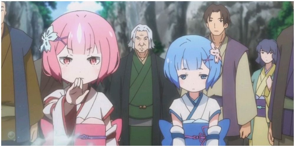 Ram and Rem as children