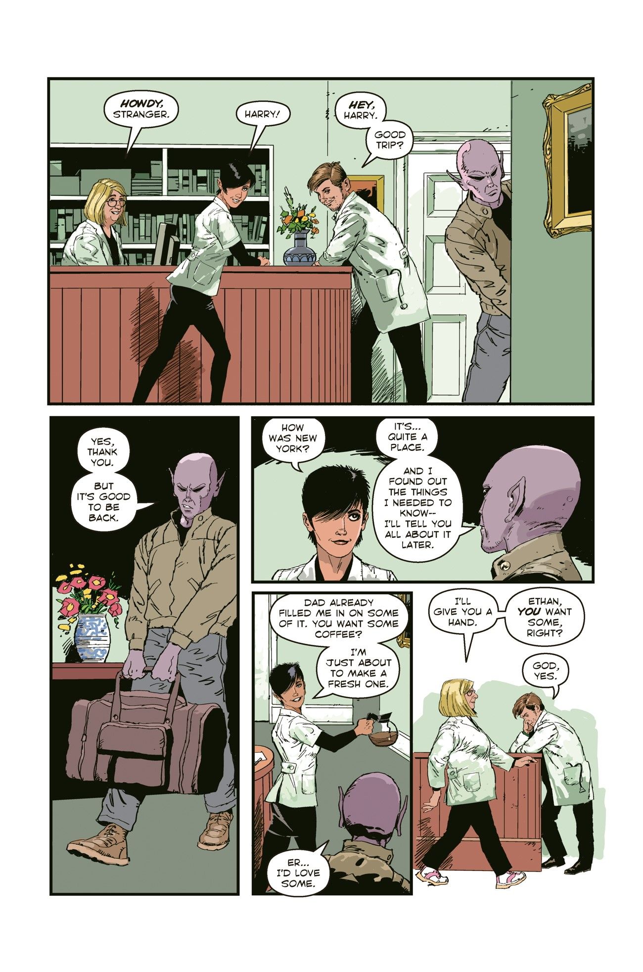 Resident Alien Drops Your Ride’s Here #1 Preview Ahead of Upcoming Syfy Series