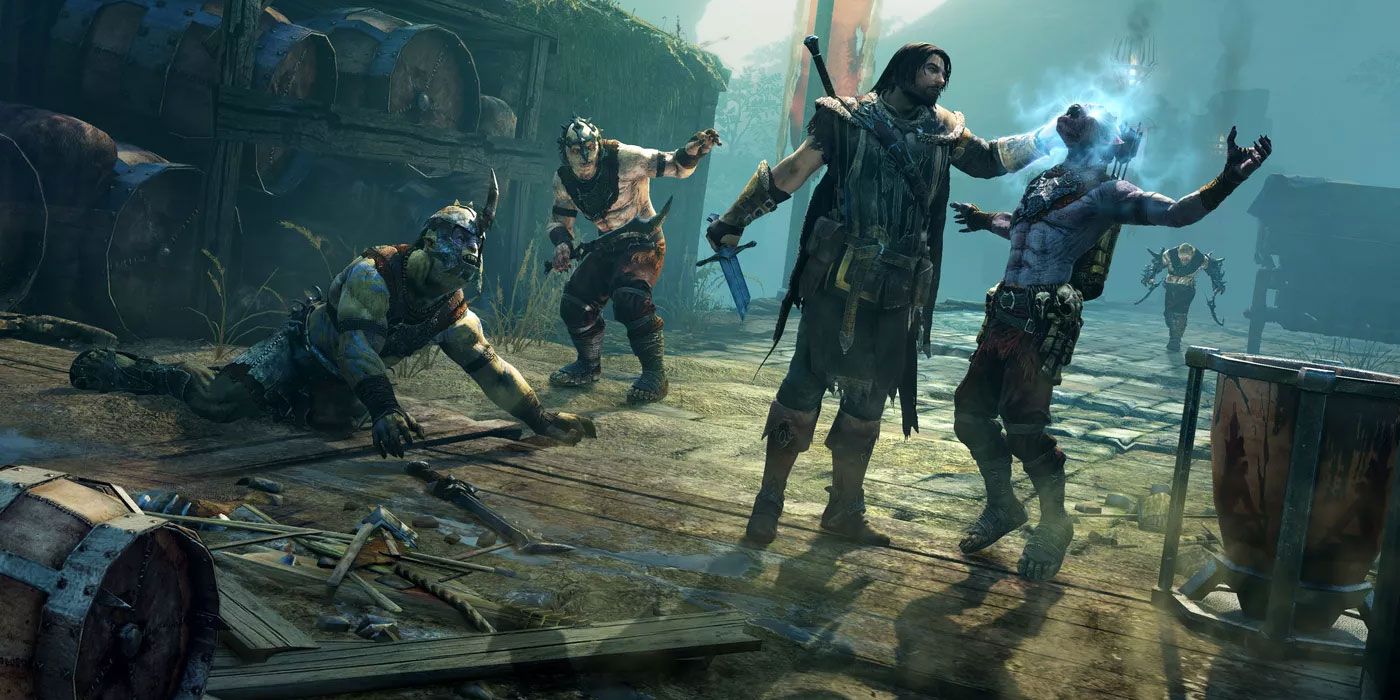Tallion possessing an Orc in Middle Earth: Shadow of Mordor game