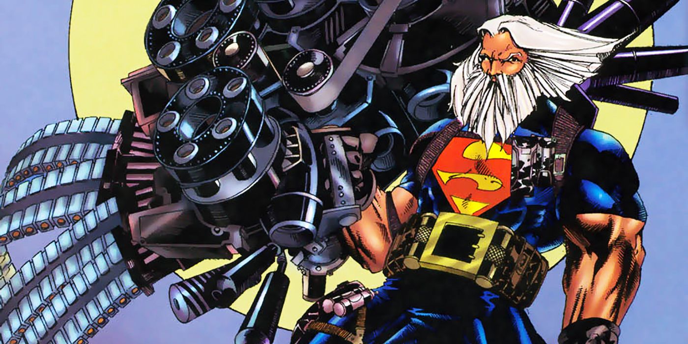 Superman wields The Expunger in Superman: At World's End
