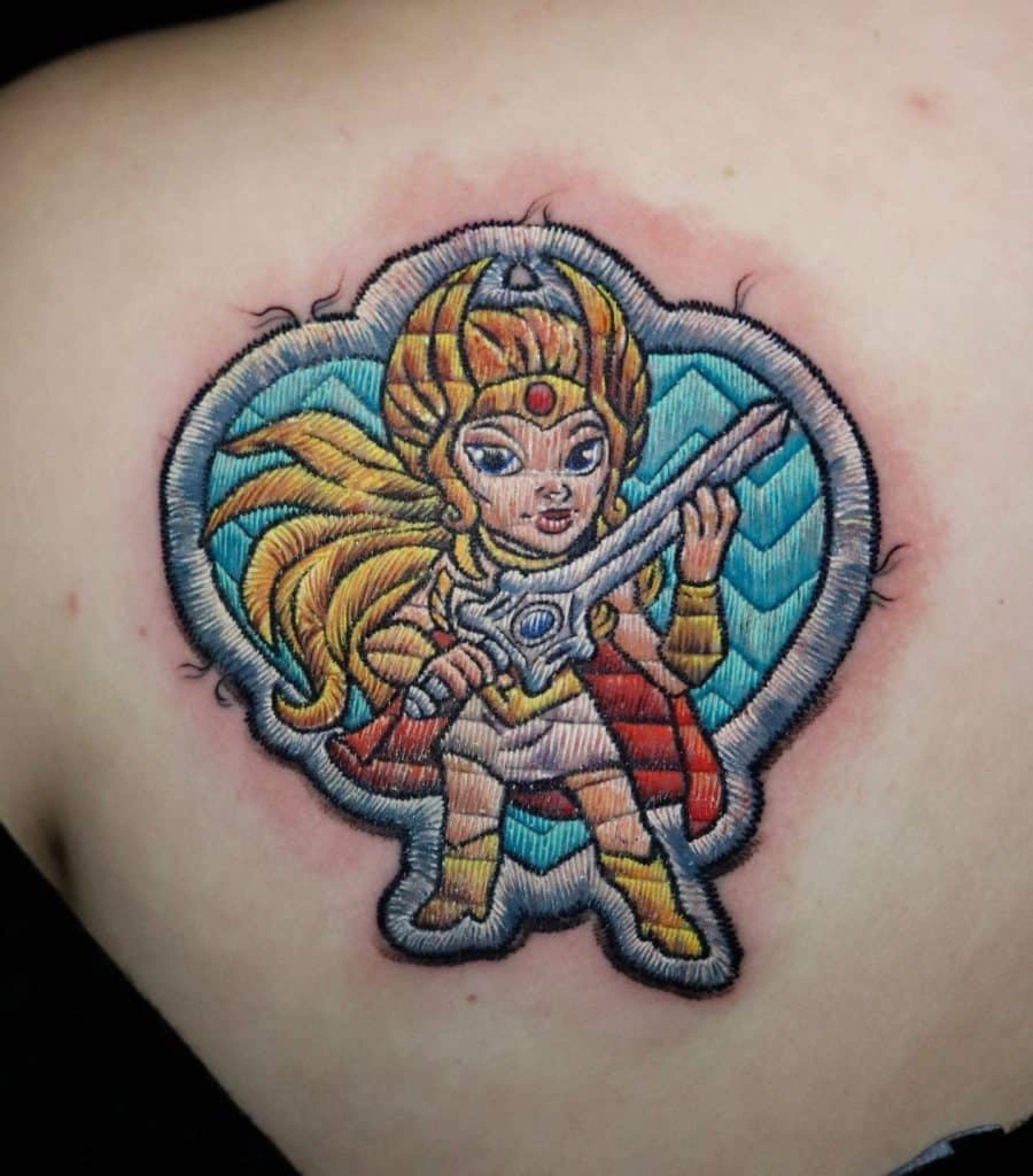 patch tattoo of she-ra