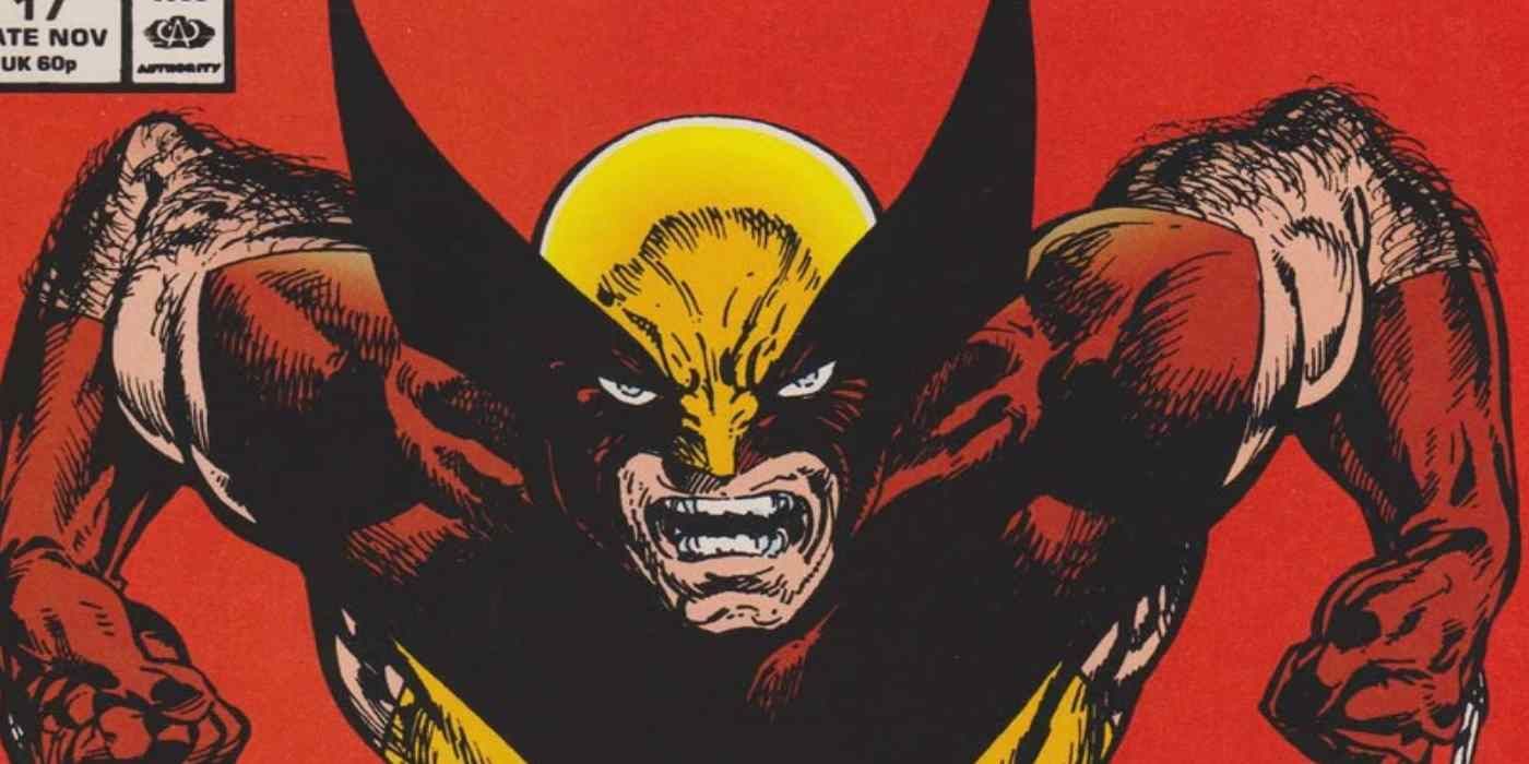 Wolverine in his original brown costume.
