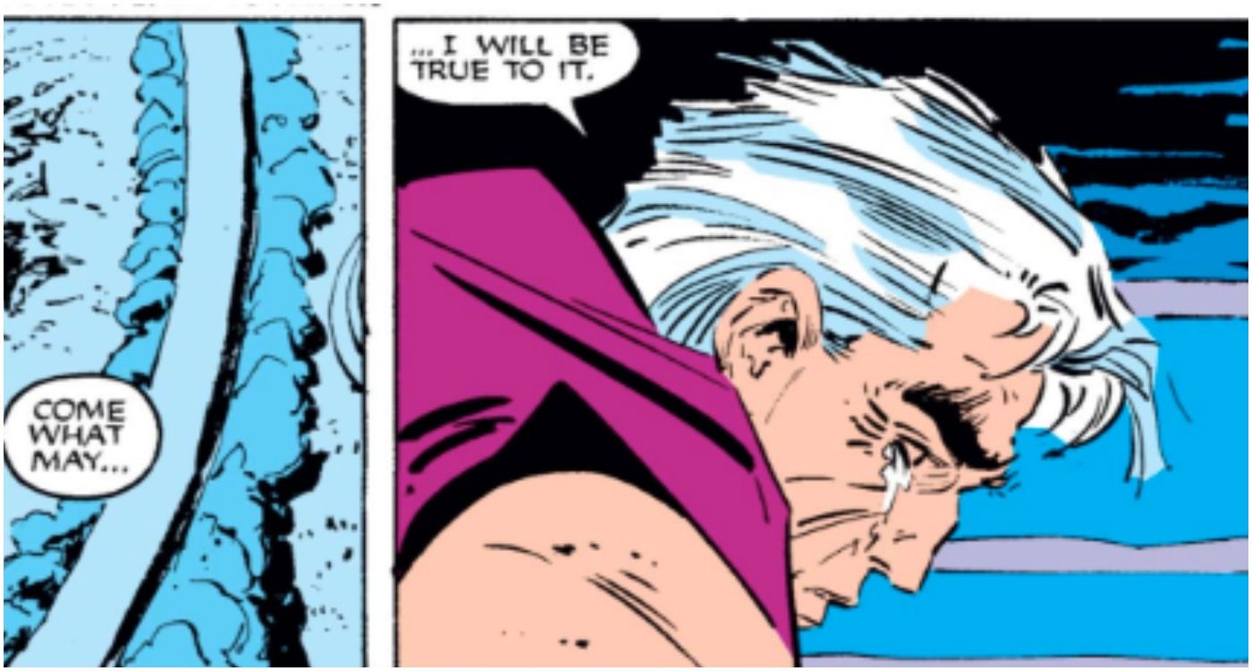 magneto cries over xavier