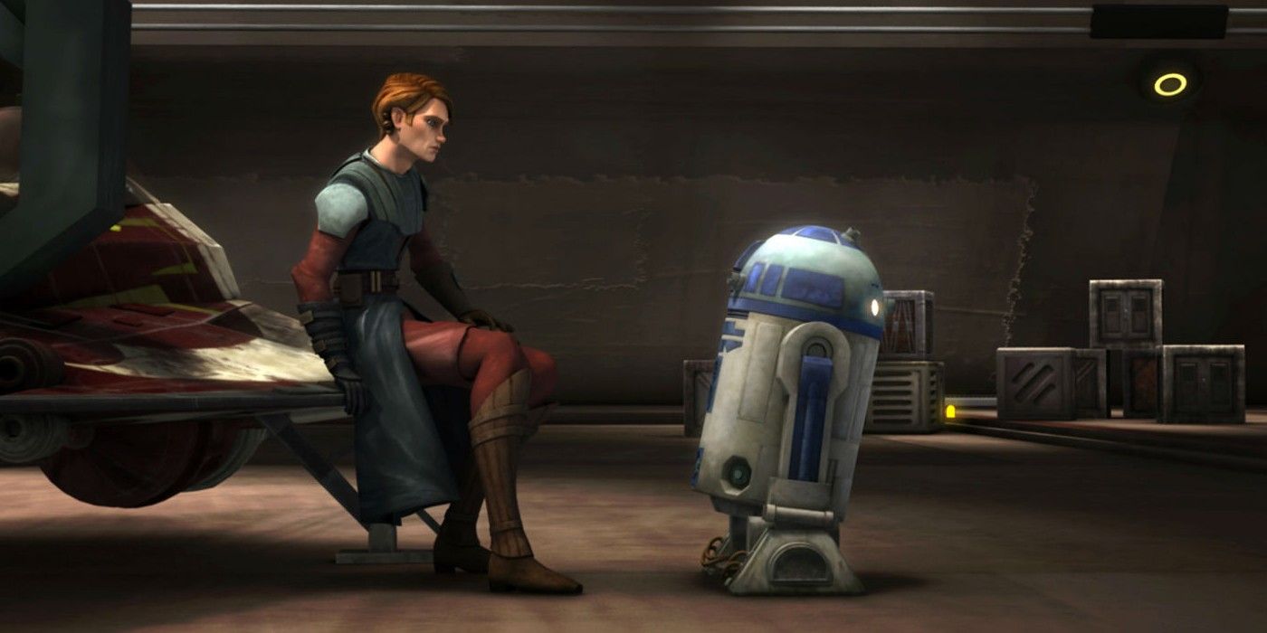 Anakin and R2-D2 in Star Wars: The Clone Wars